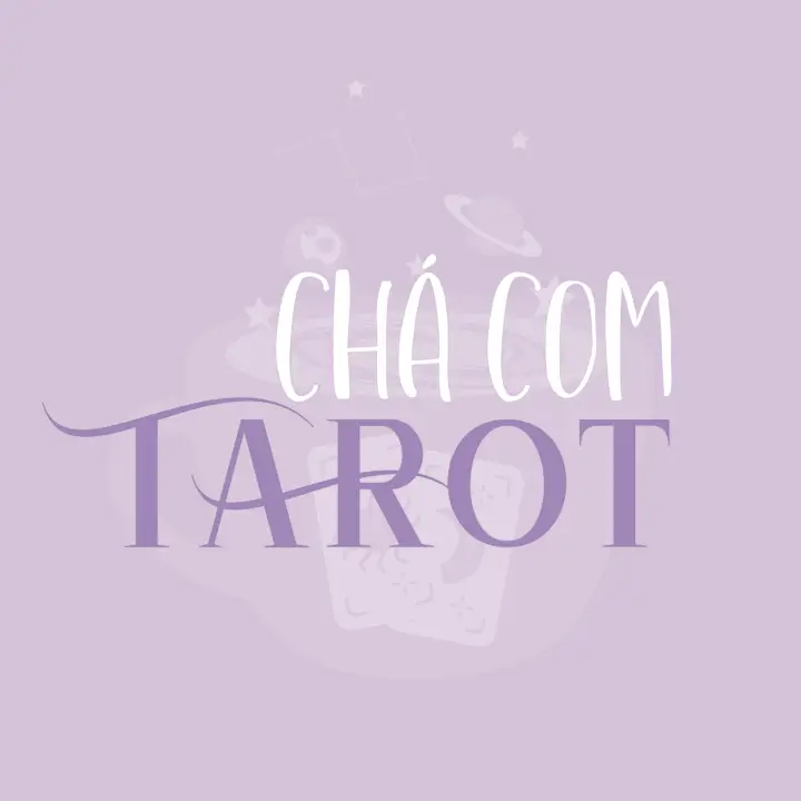 Logotipo Palavras Cha Com Tarot